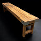 Bench - Rustic Folding Bench (84x14.5) Vintage Reclaimed Wood Bench, Farmhouse Seat, A92 by The Old Grainery (Adults, Benc...