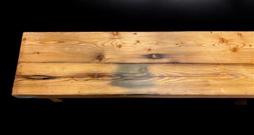 Bench - Rustic Folding Bench (84x14.5) Vintage Reclaimed Wood Bench, Farmhouse Seat, A92 by The Old Grainery (Adults, Benc...