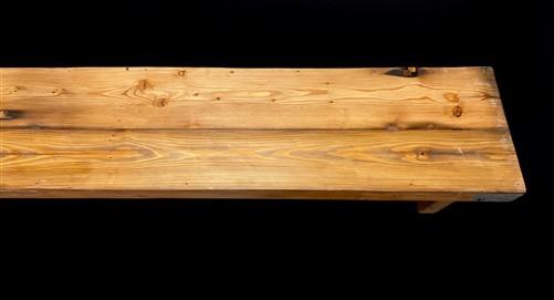 Bench - Rustic Folding Bench (84x14.5) Vintage Reclaimed Wood Bench, Farmhouse Seat, A92 by The Old Grainery (Adults, Benc...