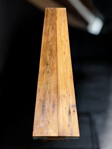 Bench - Rustic Folding Bench (84x14.5) Vintage Reclaimed Wood Bench, Farmhouse Seat, A93 by The Old Grainery (Adults, Benc...