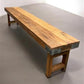 Bench - Rustic Folding Bench (84x14.5) Vintage Reclaimed Wood Bench, Farmhouse Seat, A93 by The Old Grainery (Adults, Benc...