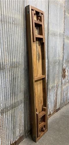 Rustic Folding Bench (84x14.5) Vintage Reclaimed Wood Bench, Farmhouse Seat, A94
