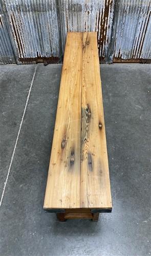 Rustic Folding Bench (84x14.5) Vintage Reclaimed Wood Bench, Farmhouse Seat, A94