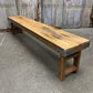 Rustic Folding Bench (84x14.5) Vintage Reclaimed Wood Bench, Farmhouse Seat, A94