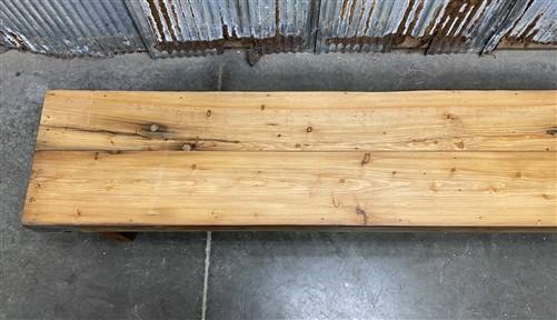 Rustic Folding Bench (84x14.5) Vintage Reclaimed Wood Bench, Farmhouse Seat, A94