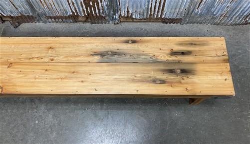 Rustic Folding Bench (84x14.5) Vintage Reclaimed Wood Bench, Farmhouse Seat, A94