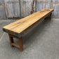 Rustic Folding Bench (84x14.5) Vintage Reclaimed Wood Bench, Farmhouse Seat, A94