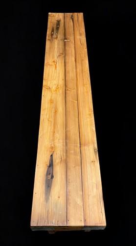 Rustic Folding Bench (84x14.5) Vintage Reclaimed Wood Bench, Farmhouse Seat, A95