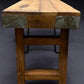 Rustic Folding Bench (84x14.5) Vintage Reclaimed Wood Bench, Farmhouse Seat, A95