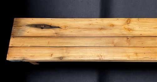 Rustic Folding Bench (84x14.5) Vintage Reclaimed Wood Bench, Farmhouse Seat, A95