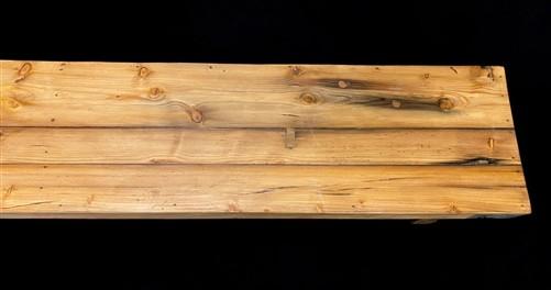 Rustic Folding Bench (84x14.5) Vintage Reclaimed Wood Bench, Farmhouse Seat, A95