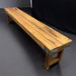 Rustic Folding Bench (84x14.5) Vintage Reclaimed Wood Bench, Farmhouse Seat, A95