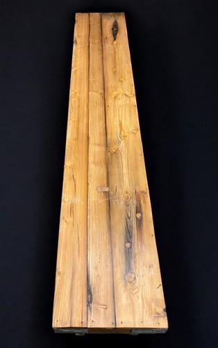 Rustic Folding Bench (84x14.5) Vintage Reclaimed Wood Bench, Farmhouse Seat, A95