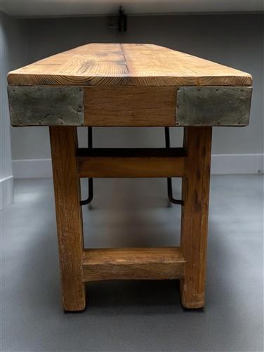 Bench - Rustic Folding Bench (84x14.5) Vintage Reclaimed Wood Bench, Farmhouse Seat, A96 by The Old Grainery (Adults, Benc...