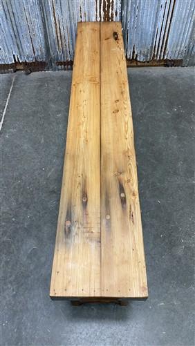 Bench - Rustic Folding Bench (84x14.5) Vintage Reclaimed Wood Bench, Farmhouse Seat, A97 by The Old Grainery (Adults, Benc...