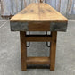 Bench - Rustic Folding Bench (84x14.5) Vintage Reclaimed Wood Bench, Farmhouse Seat, A97 by The Old Grainery (Adults, Benc...
