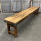 Bench - Rustic Folding Bench (84x14.5) Vintage Reclaimed Wood Bench, Farmhouse Seat, A97 by The Old Grainery (Adults, Benc...