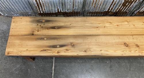 Bench - Rustic Folding Bench (84x14.5) Vintage Reclaimed Wood Bench, Farmhouse Seat, A97 by The Old Grainery (Adults, Benc...