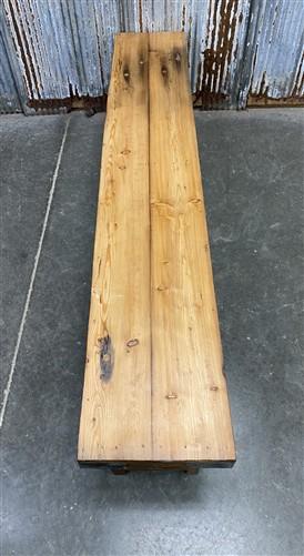 Bench - Rustic Folding Bench (84x14.5) Vintage Reclaimed Wood Bench, Farmhouse Seat, A97 by The Old Grainery (Adults, Benc...
