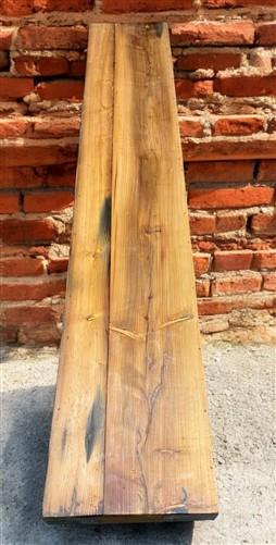 Bench - Rustic Folding Bench (84x14.5) Vintage Reclaimed Wood Bench, Farmhouse Seat, A98 by The Old Grainery (Adults, Benc...