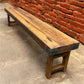 Bench - Rustic Folding Bench (84x14.5) Vintage Reclaimed Wood Bench, Farmhouse Seat, A98 by The Old Grainery (Adults, Benc...