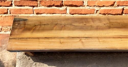 Bench - Rustic Folding Bench (84x14.5) Vintage Reclaimed Wood Bench, Farmhouse Seat, A98 by The Old Grainery (Adults, Benc...