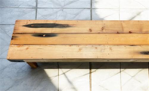 Bench - Rustic Folding Bench (96x14.5) Vintage Reclaimed Wood Bench, Farmhouse Seat A104 by The Old Grainery (Adults, Benc...