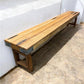 Bench - Rustic Folding Bench (96x14.5) Vintage Reclaimed Wood Bench, Farmhouse Seat A104 by The Old Grainery (Adults, Benc...