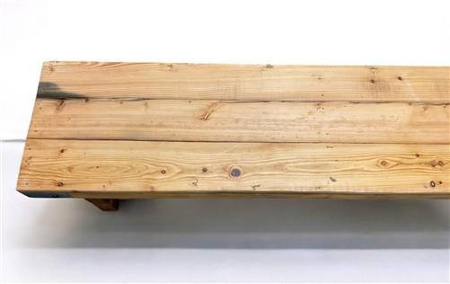 Rustic Folding Bench (96x14.5) Vintage Reclaimed Wood Bench, Farmhouse Seat A101
