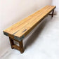 Rustic Folding Bench (96x14.5) Vintage Reclaimed Wood Bench, Farmhouse Seat A101