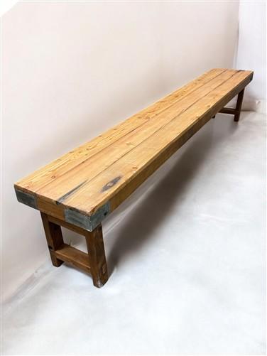 Rustic Folding Bench (96x14.5) Vintage Reclaimed Wood Bench, Farmhouse Seat A101