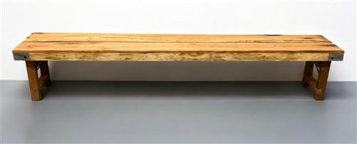 Bench - Rustic Folding Bench (96x14.5) Vintage Reclaimed Wood Bench, Farmhouse Seat A102 by The Old Grainery (Adults, Benc...