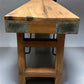 Bench - Rustic Folding Bench (96x14.5) Vintage Reclaimed Wood Bench, Farmhouse Seat A102 by The Old Grainery (Adults, Benc...