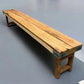 Bench - Rustic Folding Bench (96x14.5) Vintage Reclaimed Wood Bench, Farmhouse Seat A102 by The Old Grainery (Adults, Benc...