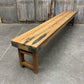 Bench - Rustic Folding Bench (96x14.5) Vintage Reclaimed Wood Bench, Farmhouse Seat A103 by The Old Grainery (Adults, Benc...