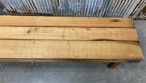 Bench - Rustic Folding Bench (96x14.5) Vintage Reclaimed Wood Bench, Farmhouse Seat A103 by The Old Grainery (Adults, Benc...
