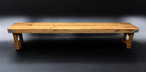 Bench - Rustic Folding Bench (96x14.5) Vintage Reclaimed Wood Bench, Farmhouse Seat A100 by The Old Grainery (Adults, Benc...