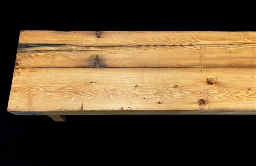 Bench - Rustic Folding Bench (96x14.5) Vintage Reclaimed Wood Bench, Farmhouse Seat A100 by The Old Grainery (Adults, Benc...