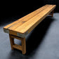 Bench - Rustic Folding Bench (96x14.5) Vintage Reclaimed Wood Bench, Farmhouse Seat A100 by The Old Grainery (Adults, Benc...