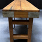 Bench - Rustic Folding Bench (96x14.5) Vintage Reclaimed Wood Bench, Farmhouse Seat A100 by The Old Grainery (Adults, Benc...