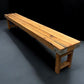 Bench - Rustic Folding Bench (96x14.5) Vintage Reclaimed Wood Bench, Farmhouse Seat A100 by The Old Grainery (Adults, Benc...