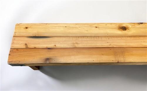 Bench - Rustic Folding Bench (96x14.5) Vintage Reclaimed Wood Bench, Farmhouse Seat A105 by The Old Grainery (Adults, Benc...