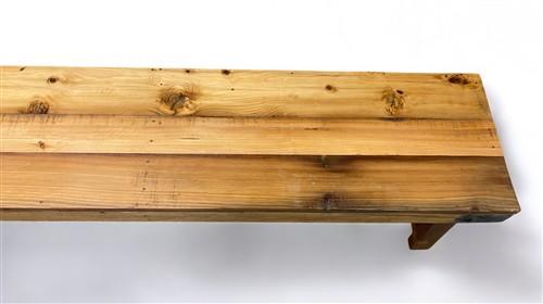 Bench - Rustic Folding Bench (96x14.5) Vintage Reclaimed Wood Bench, Farmhouse Seat A105 by The Old Grainery (Adults, Benc...