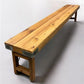Bench - Rustic Folding Bench (96x14.5) Vintage Reclaimed Wood Bench, Farmhouse Seat A105 by The Old Grainery (Adults, Benc...