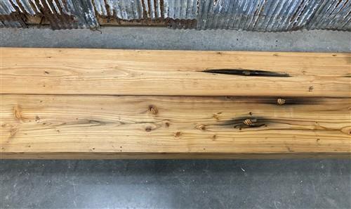 Rustic Folding Bench (96x14.5) Vintage Reclaimed Wood Bench, Farmhouse Seat A106