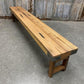 Rustic Folding Bench (96x14.5) Vintage Reclaimed Wood Bench, Farmhouse Seat A106