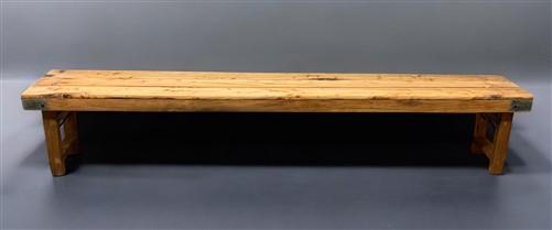 Bench - Rustic Folding Bench (96x14.5) Vintage Reclaimed Wood Bench, Farmhouse Seat A107 by The Old Grainery (Adults, Benc...