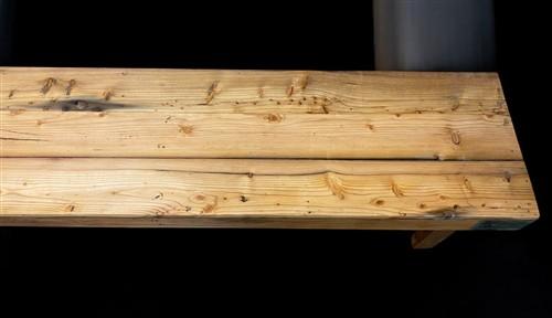Bench - Rustic Folding Bench (96x14.5) Vintage Reclaimed Wood Bench, Farmhouse Seat A107 by The Old Grainery (Adults, Benc...