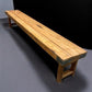Bench - Rustic Folding Bench (96x14.5) Vintage Reclaimed Wood Bench, Farmhouse Seat A107 by The Old Grainery (Adults, Benc...