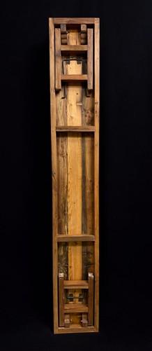 Bench - Rustic Folding Bench (96x14.5) Vintage Reclaimed Wood Bench, Farmhouse Seat A107 by The Old Grainery (Adults, Benc...